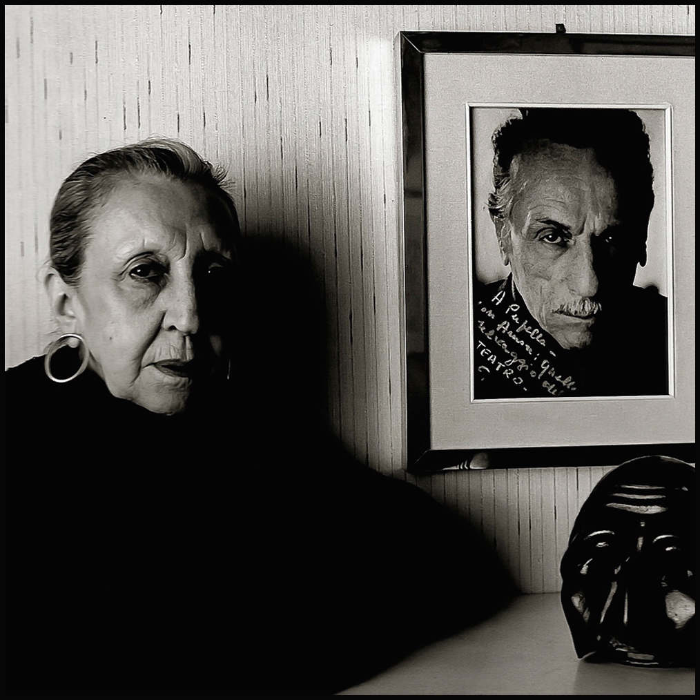 Pupella Maggio fotografata da Augusto De Luca. <br>
Per gentile concessione di Augusto De Luca.